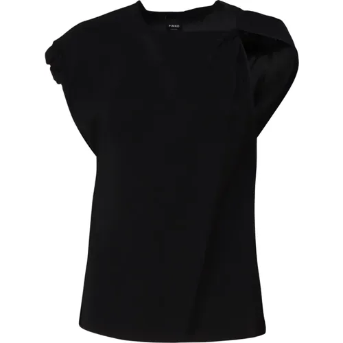 Sleeveless Cotton Shirt , female, Sizes: S - pinko - Modalova