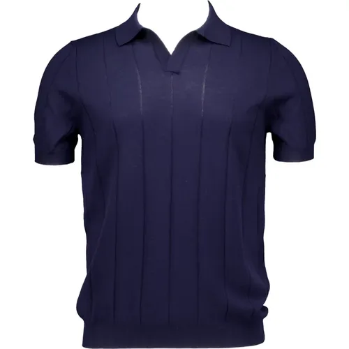 Polo Shirts, male, , Size: M Navy Polo Shirt - Gran Sasso - Modalova