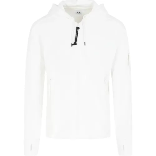 Weiße Gaze Hoodie , Herren, Größe: L - C.P. Company - Modalova