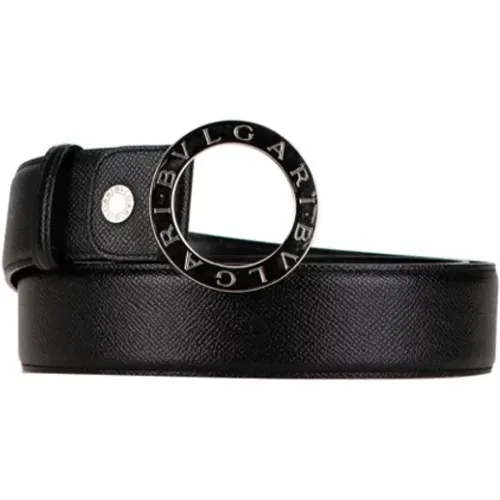 Pre-owned Belts, male, , Size: ONE SIZE Pre-owned Leather belts - Bvlgari Vintage - Modalova