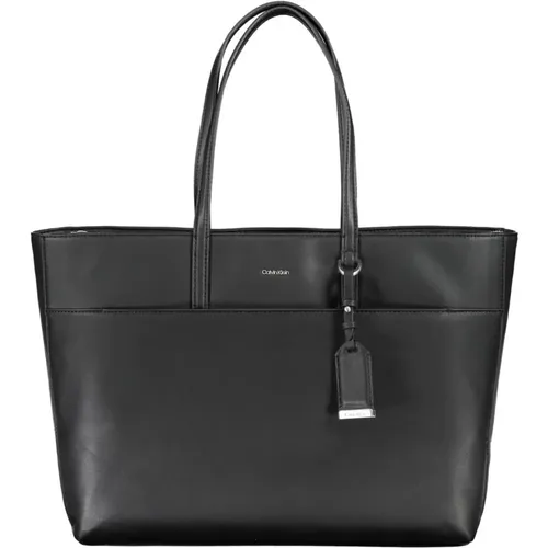 Schwarze Damen Schultertasche mit Reißverschluss - Calvin Klein - Modalova