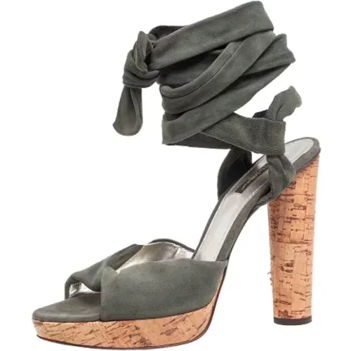 Pre-owned Suede sandals , female, Sizes: 8 UK - Dolce & Gabbana Pre-owned - Modalova