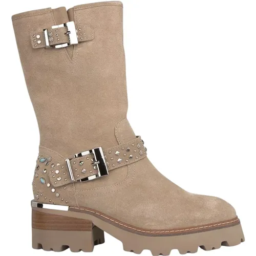 Half boot with studs track , female, Sizes: 4 UK, 3 UK, 8 UK, 7 UK, 5 UK, 9 UK, 6 UK - Alma en Pena - Modalova