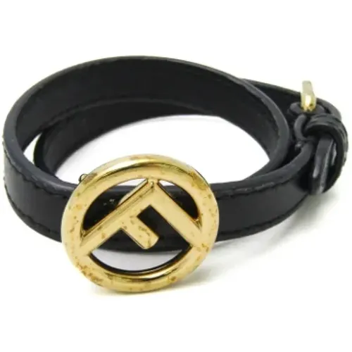 Pre-owned Leather bracelets , female, Sizes: ONE SIZE - Fendi Vintage - Modalova