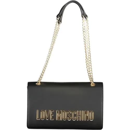 Chain Shoulder Bag Snap Closure , female, Sizes: ONE SIZE - Love Moschino - Modalova