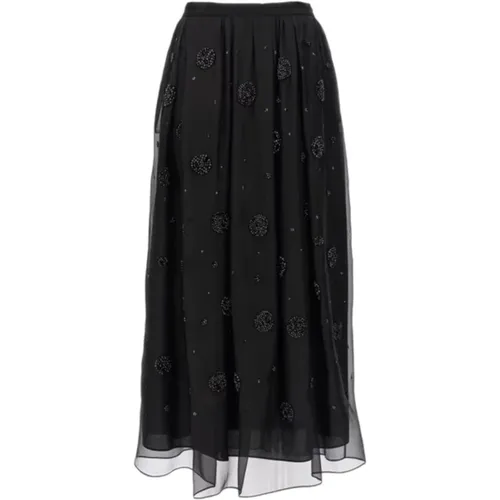 Elegant Pleated Skirt , female, Sizes: 2XS - Max Mara Studio - Modalova