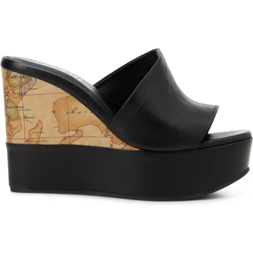 Geo Classic Wedge Flat Shoes , female, Sizes: 5 UK, 7 UK, 6 UK, 8 UK - Alviero Martini 1a Classe - Modalova