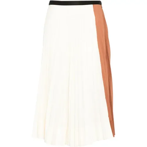 Pleated Skirt , female, Sizes: XS - Plan C - Modalova