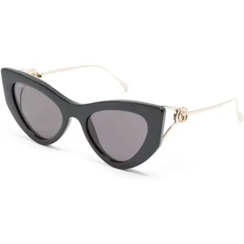 Gg1565S 001 Sunglasses,Gold/Graue Sonnenbrille GG1565S,Gold/Braune Sonnenbrille - Gucci - Modalova