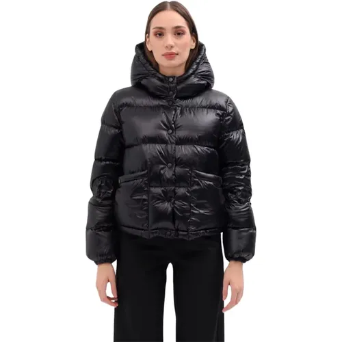 Quilted Puffer Jacket with Hood , female, Sizes: XS, M - Emme DI Marella - Modalova