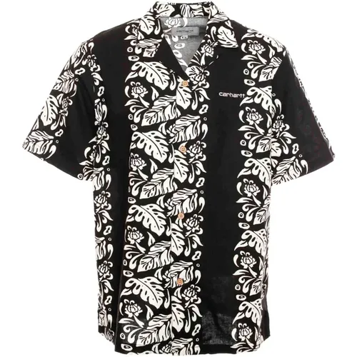 Floral Shirt with Revers Collar , male, Sizes: L, S - Carhartt WIP - Modalova