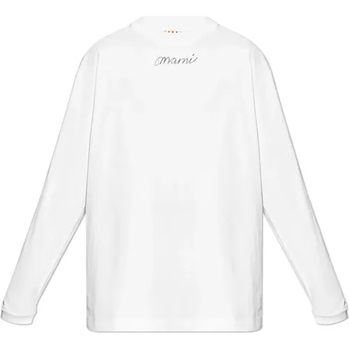 Langarm T-Shirt , Herren, Größe: M - Marni - Modalova