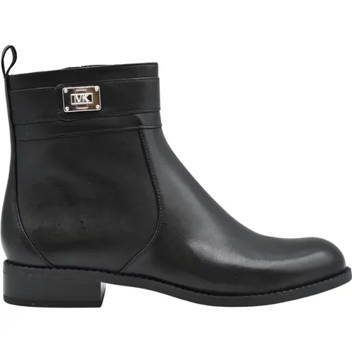 Schwarze Leder Schnürschuhe Aw22 , Damen, Größe: 37 EU - Michael Kors - Modalova