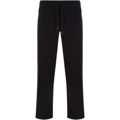 Knit Jogging Pants with Elastic Waistband and Multiple Pockets , male, Sizes: L - Brioni - Modalova