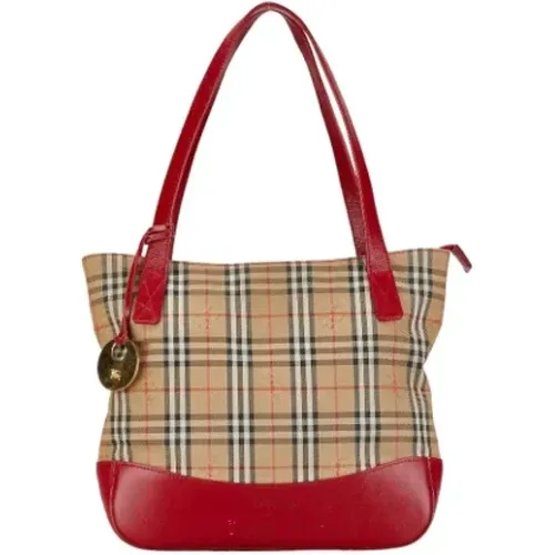 Pre-owned Tote Bags, female, , Size: ONE SIZE Pre-owned Canvas handbags - Burberry Vintage - Modalova