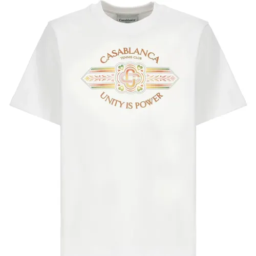 T-shirts and Polos , male, Sizes: L, XL, M - Casablanca - Modalova