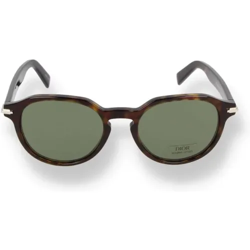 Round/Oval Havana Acetate Sunglasses , male, Sizes: 51 MM - Dior - Modalova