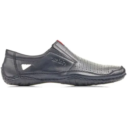 Leather Business Shoes for Men , male, Sizes: 10 UK, 8 UK - Rieker - Modalova
