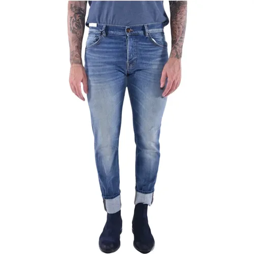 Vintage Cotton Skinny Jeans , male, Sizes: W34, W33, W31 - PT Torino - Modalova