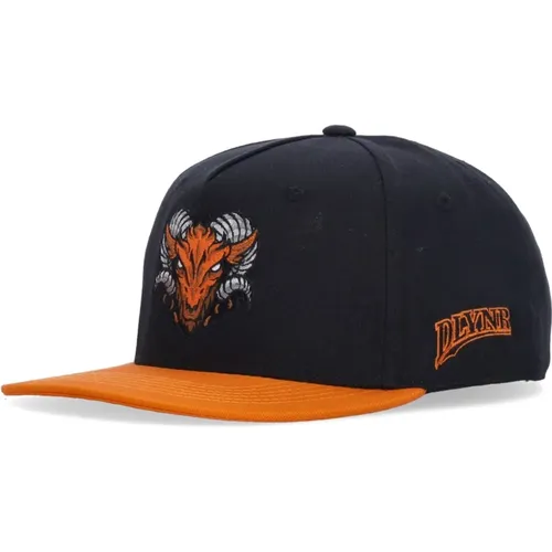 Caps, male, , Size: ONE SIZE Flat Visor Snapback Cap /Orange - Dolly Noire - Modalova