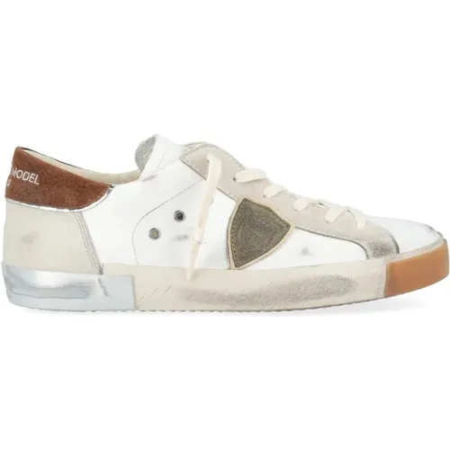 Sneakers, male, , Size: 8 US Low Top Sneakers in Blue - Philippe Model - Modalova