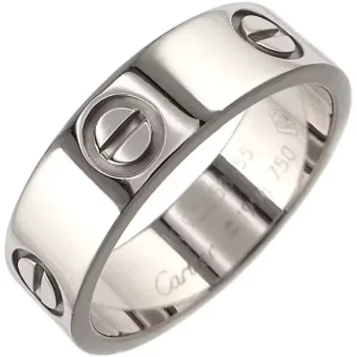 Pre-owned Jewellery, female, , Size: ONE SIZE Pre-owned White Gold rings - Cartier Vintage - Modalova