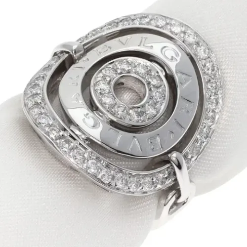 Pre-owned Jewellery, female, , Size: ONE SIZE Pre-owned White Gold rings - Bvlgari Vintage - Modalova