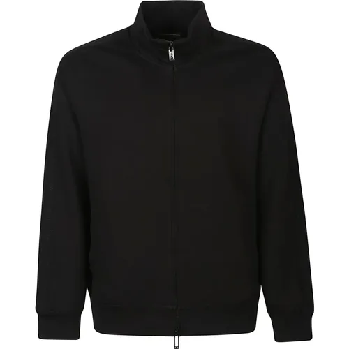 Zip-throughs, male, , Size: XL Zip Sweatshirt - Emporio Armani - Modalova