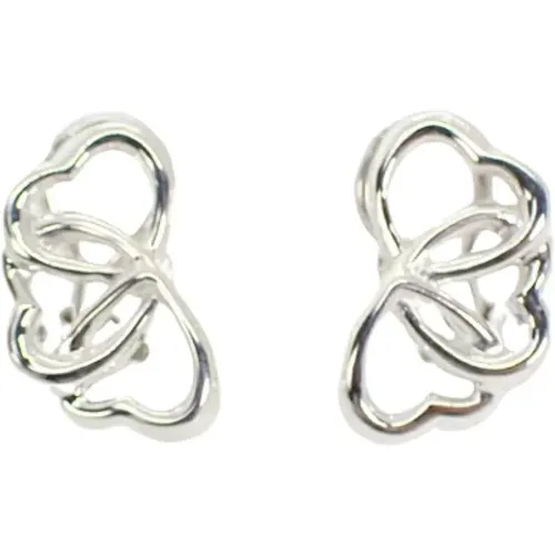 Pre-owned Jewellery, female, , Size: ONE SIZE Pre-owned Silver earrings - Tiffany & Co. Pre-owned - Modalova