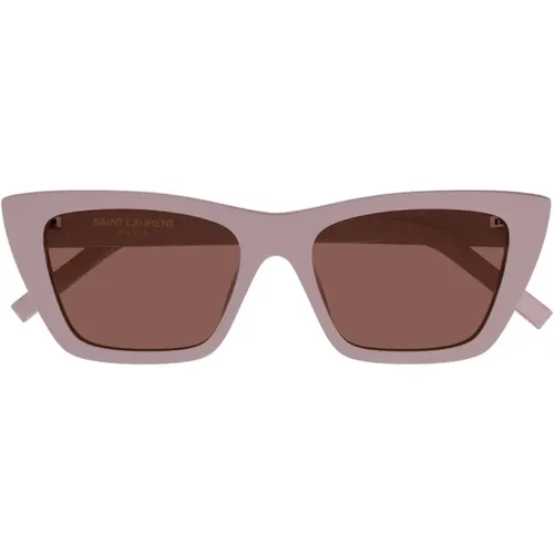 Modern Butterfly Style Sunglasses , female, Sizes: 55 MM - Saint Laurent - Modalova