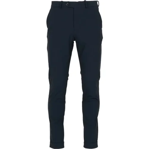 Slim-fit Trousers, male, , Size: 2XL Tailored Trousers with Monogram Belt - RRD - Modalova