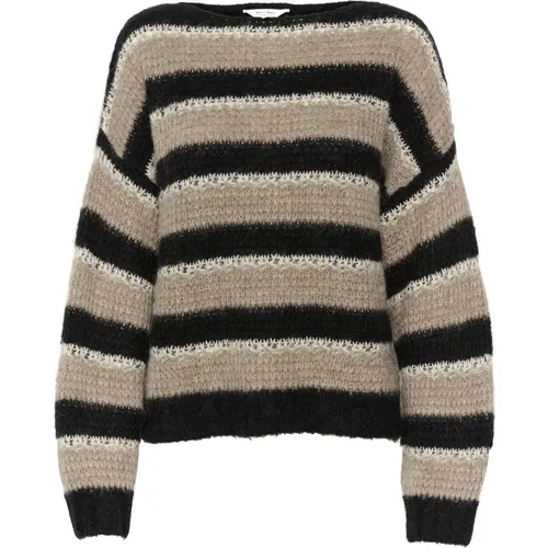 Weicher Strickpullover Mink Melange Stripe - Part Two - Modalova