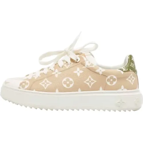 Pre-owned Sneakers, female, , Size: 8 1/2 US Pre-owned Coated canvas sneakers - Louis Vuitton Vintage - Modalova