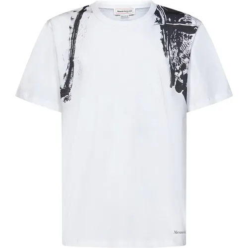 T-Shirts , Herren, Größe: L - alexander mcqueen - Modalova