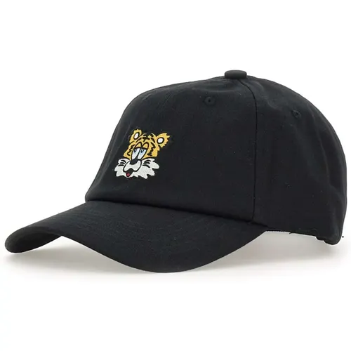 Caps, male, , Size: ONE SIZE Cotton Baseball Cap with Logos - Kenzo - Modalova