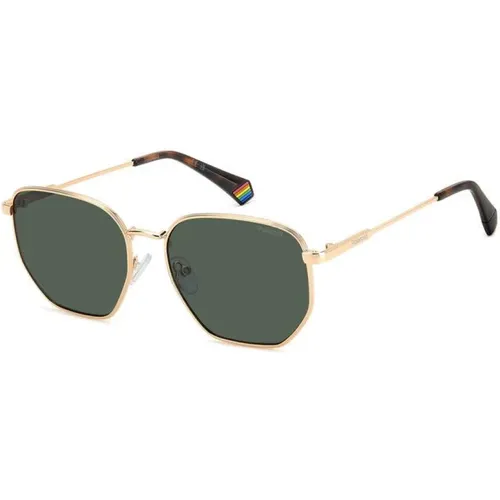 Sunglasses, unisex, , Size: 56 MM Stylish Sunglasses with Polarized Green Lenses - Polaroid - Modalova