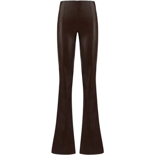 Faux Leather Flared Pants , female, Sizes: S, 2XS - Aniye By - Modalova