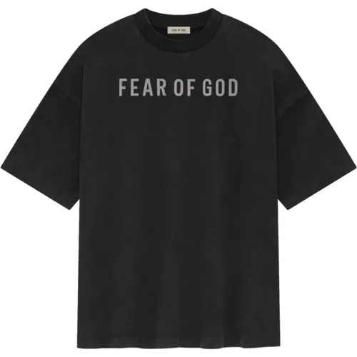 T-Shirts, male, , Size: XL Logo Print Jersey T-shirt - Fear Of God - Modalova