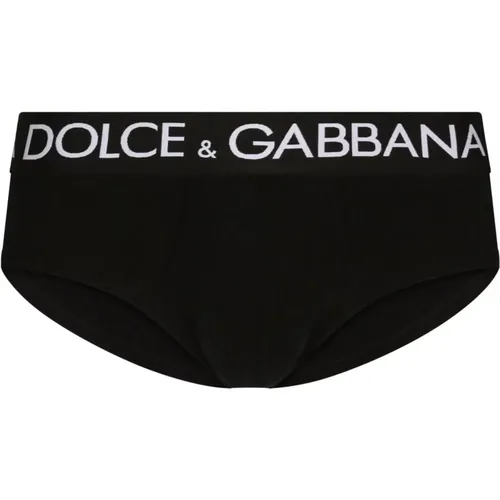 Bottoms, male, , Size: XL Roman Jersey Cotton Briefs - Dolce & Gabbana - Modalova