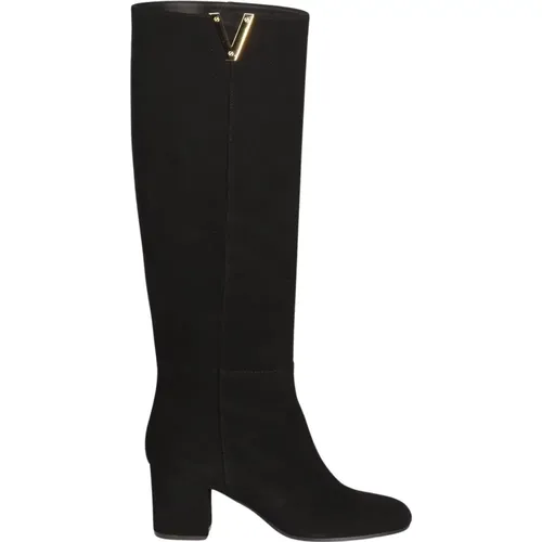 Suede Knee High Boots , female, Sizes: 6 UK, 7 UK, 3 UK, 4 UK, 5 UK - Via Roma 15 - Modalova