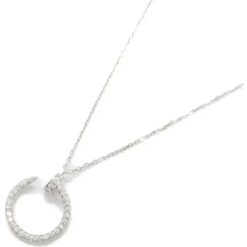 Pre-owned Jewellery, female, , Size: ONE SIZE Pre-owned White Gold necklaces - Cartier Vintage - Modalova