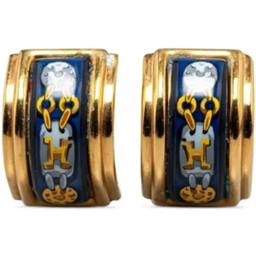 Pre-owned Jewellery, female, , Size: ONE SIZE Pre-owned Metal earrings - Hermès Vintage - Modalova