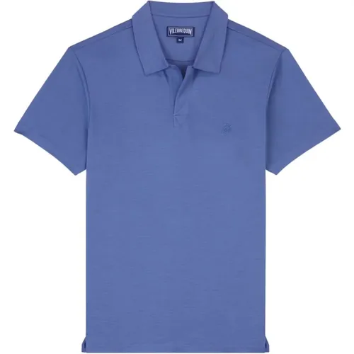 Herren Tencel Polo Shirt - Vilebrequin - Modalova