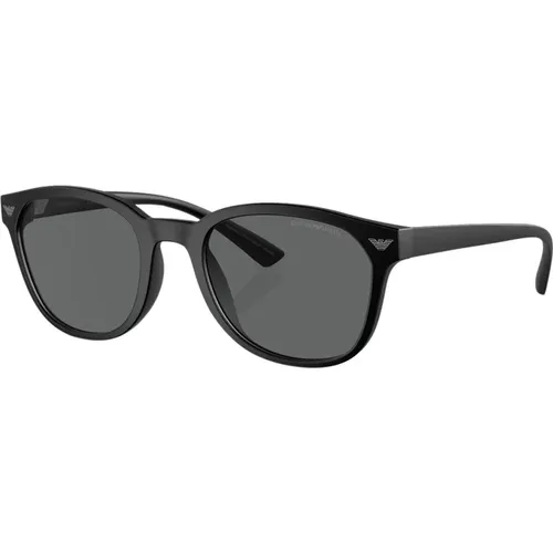 Moderne Matte Schwarze Sonnenbrille Ea4225U - Emporio Armani - Modalova