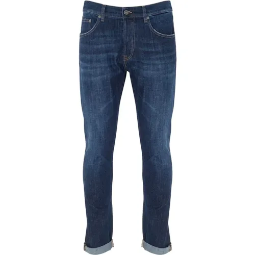 Icon Denim Stretch Jeans in Dunkelblau , Herren, Größe: W32 - Dondup - Modalova