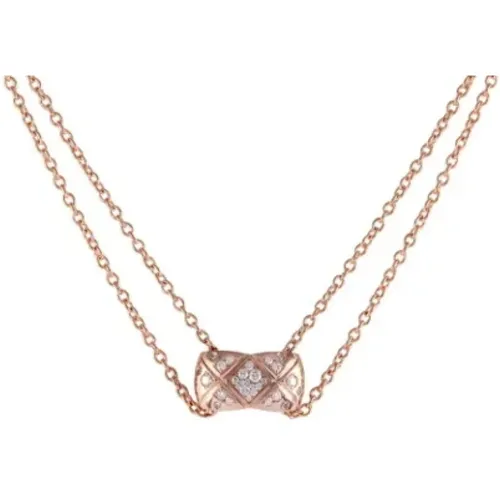 Pre-owned Jewellery, female, , Size: ONE SIZE Pre-owned Rose Gold chanel-jewelry - Chanel Vintage - Modalova