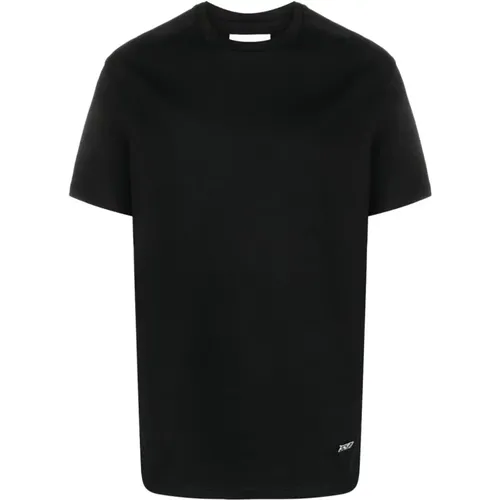 Logo Plate T-Shirt , male, Sizes: L - Jil Sander - Modalova