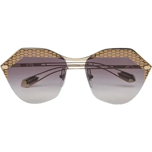 Pre-owned Metal sunglasses , female, Sizes: ONE SIZE - Bvlgari Vintage - Modalova