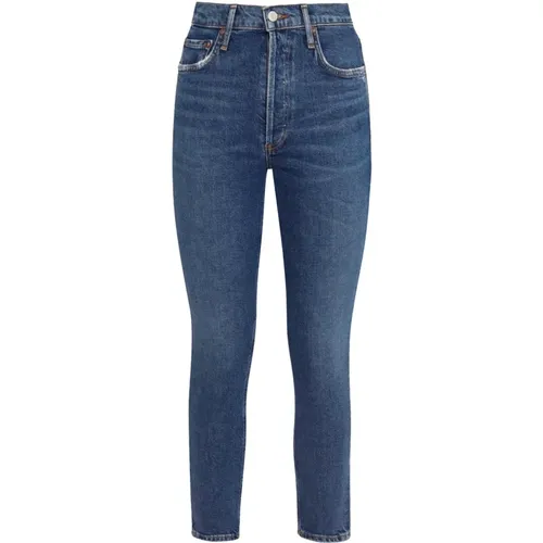 Nico High Rise Slim Fit Jeans , Damen, Größe: W31 - Agolde - Modalova