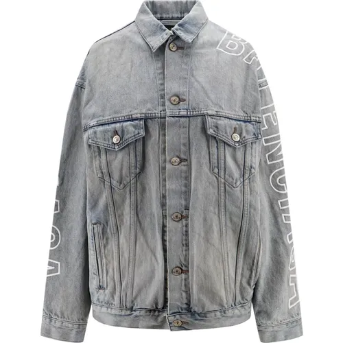Cotton Jacket with Metal Buttons , female, Sizes: M, XS - Balenciaga - Modalova